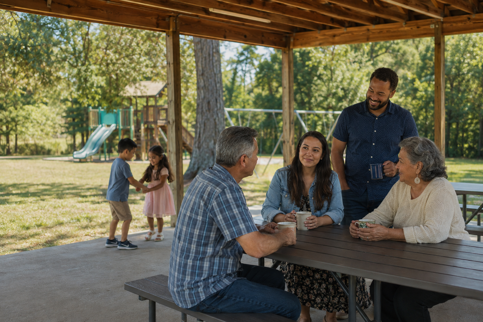 Lake Lynn church family gathered together